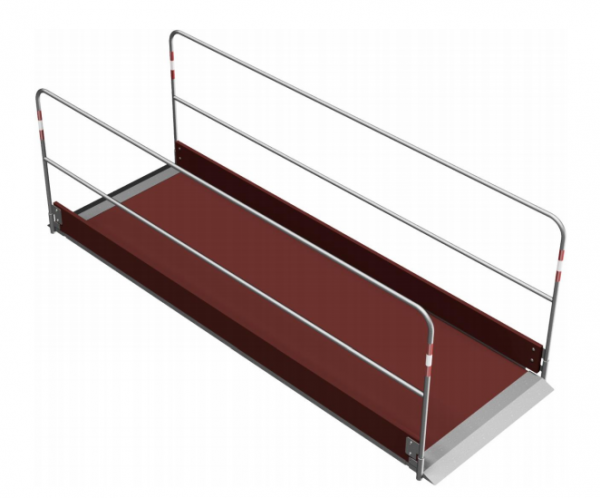 Schachtbrücke / Grabenbrücke aus Holz