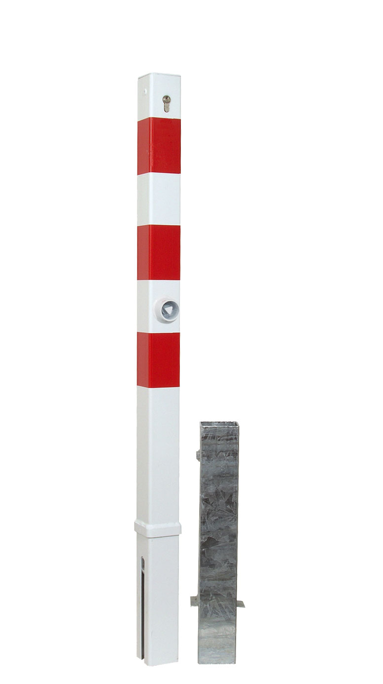 Absperrpfosten Ø 60 x 2,5 mm herausnehmbar mit Profilzylinder 